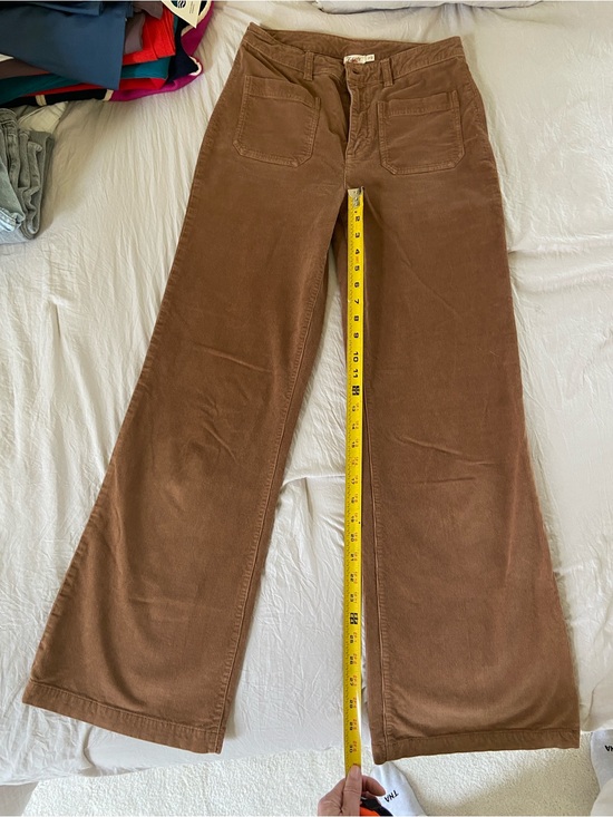 Faherty Denim - Faherty Brown Wide-Leg Corduroy Jeans